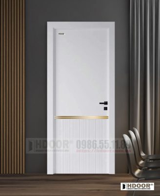 Cửa nhựa composite chỉ nẹp HDOOR-CN74