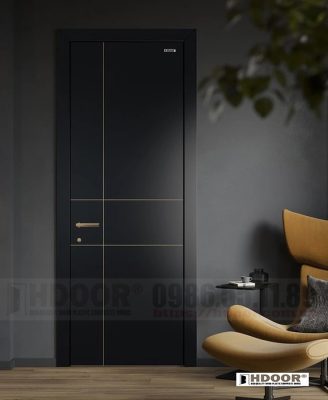 Cửa nhựa composite chỉ nẹp HDOOR-CN90